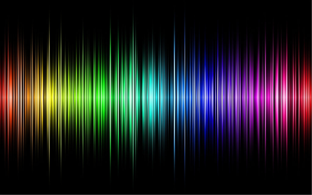 Diffraction gratings can separate white light by its wavelength components to create a spectrum of color. Courtesy of Pinterest. 