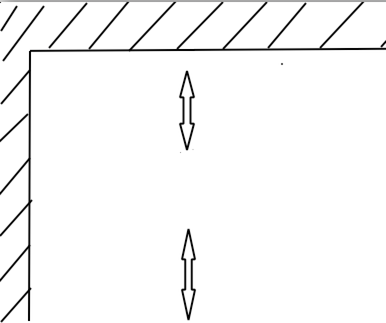 A depiction of how the light rays appear to be moving in a straight line, making the mirror seem as if it is actually a pane of glass.