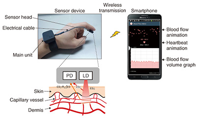 laser doppler flowmetry with phone