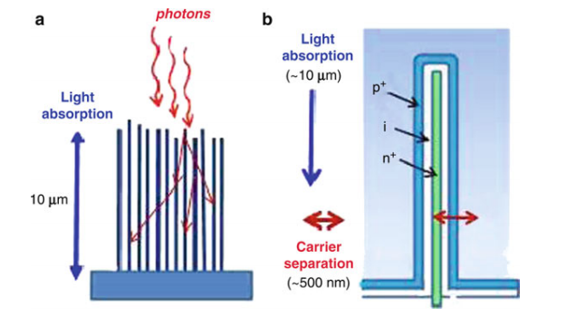 photodetector using pin photodiodes