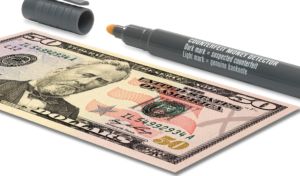 counterfeit currency detection using special ink pens