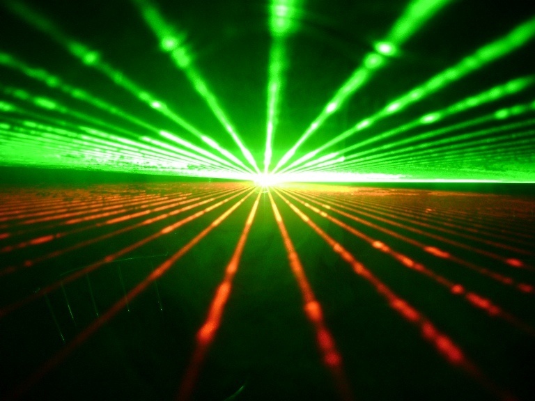 A comparison of green and red lasers.