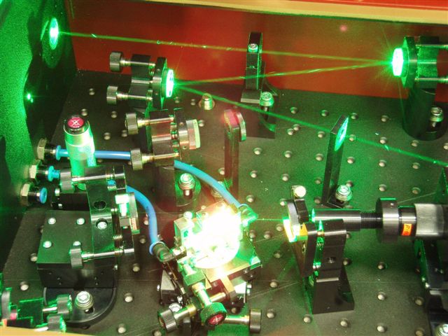 Pictured is a photonics laser assembly containing a femtosecond laser.