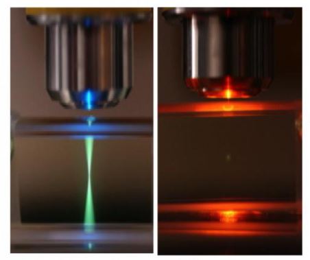 two-photon microscopy vs confocal single photon microscopy