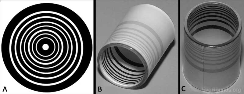 Placido disc example used in corneal imaging