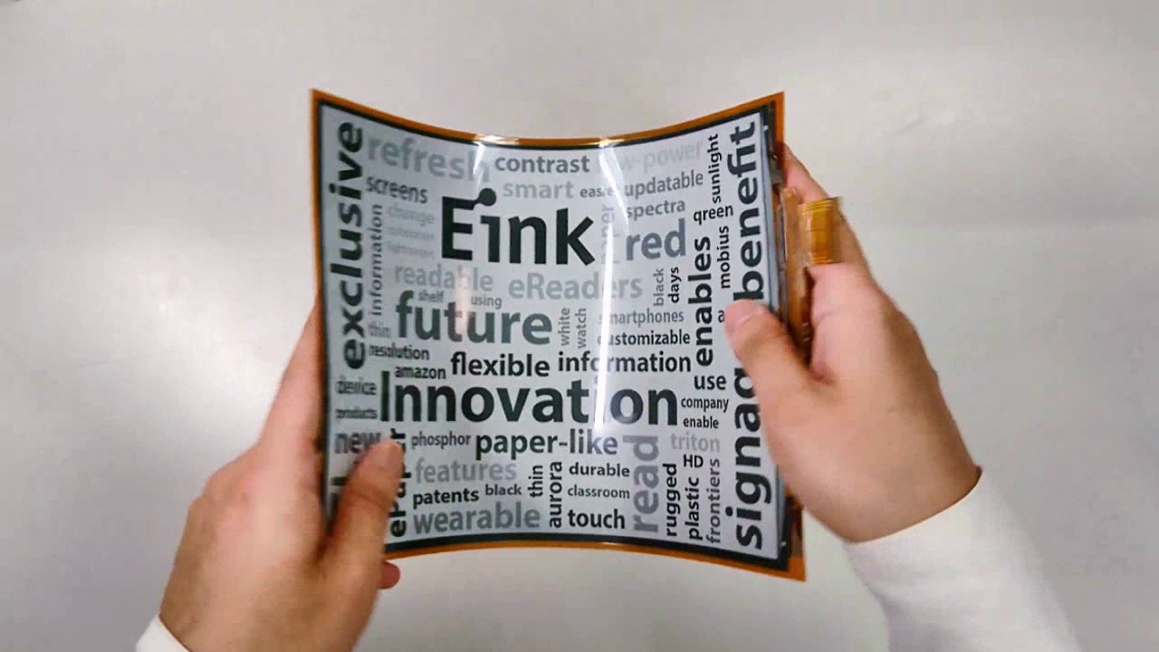 E Ink flexible paper display