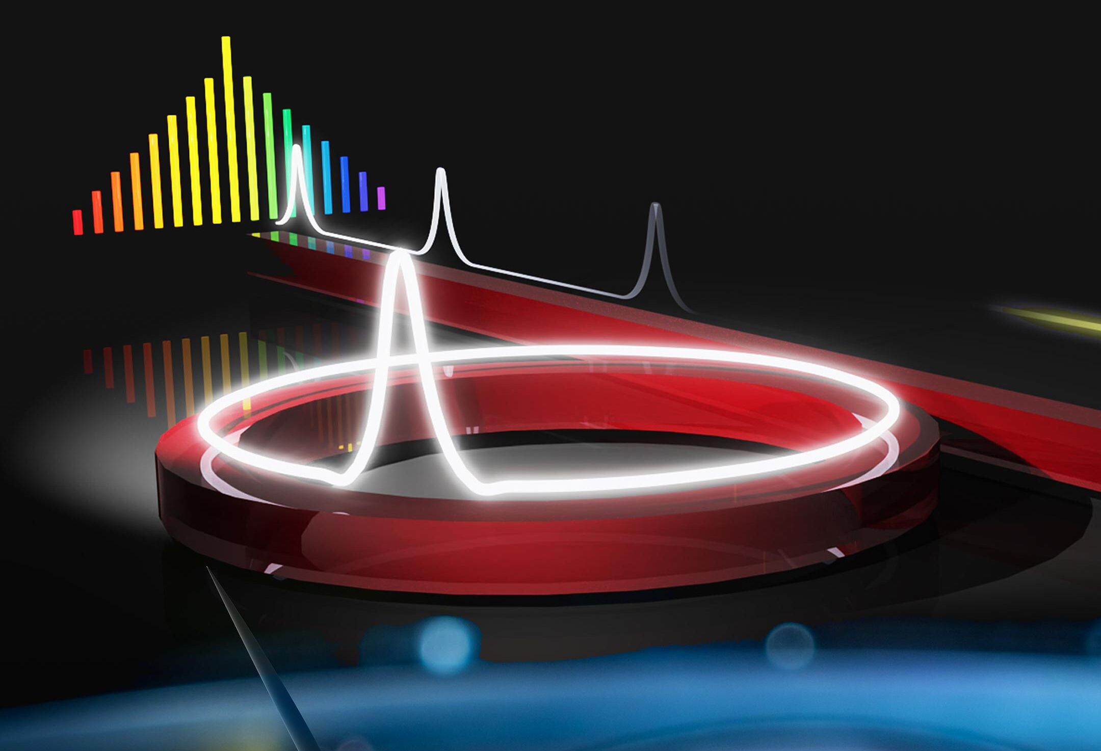 Artistic rendering of an optical microresonator