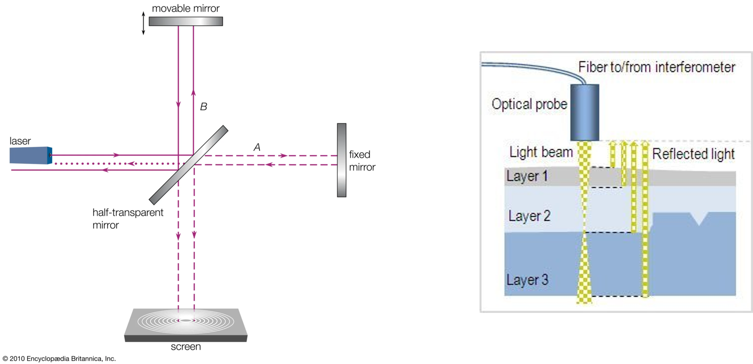 Optical Coherence Tomography Schematics