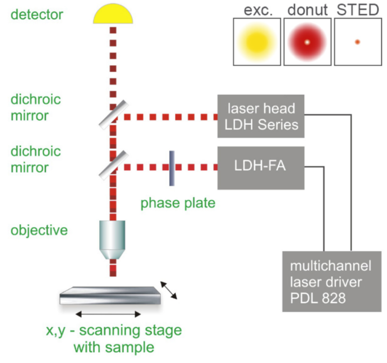 STED Microscopy Turning Molecules Off And On