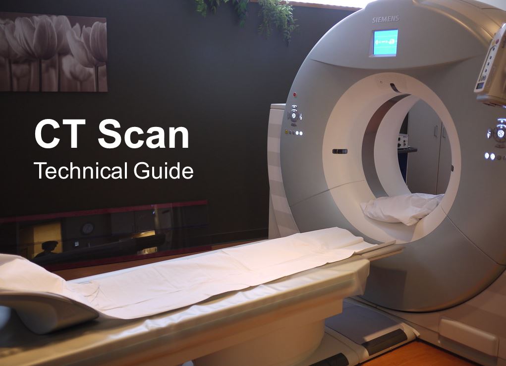 A modern CT scanner machine, poised for patient diagnostics, representing cutting-edge medical imaging technology.