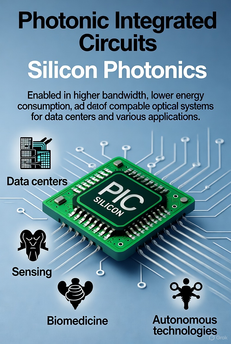 Photonic integrated circuits and silicon photonics