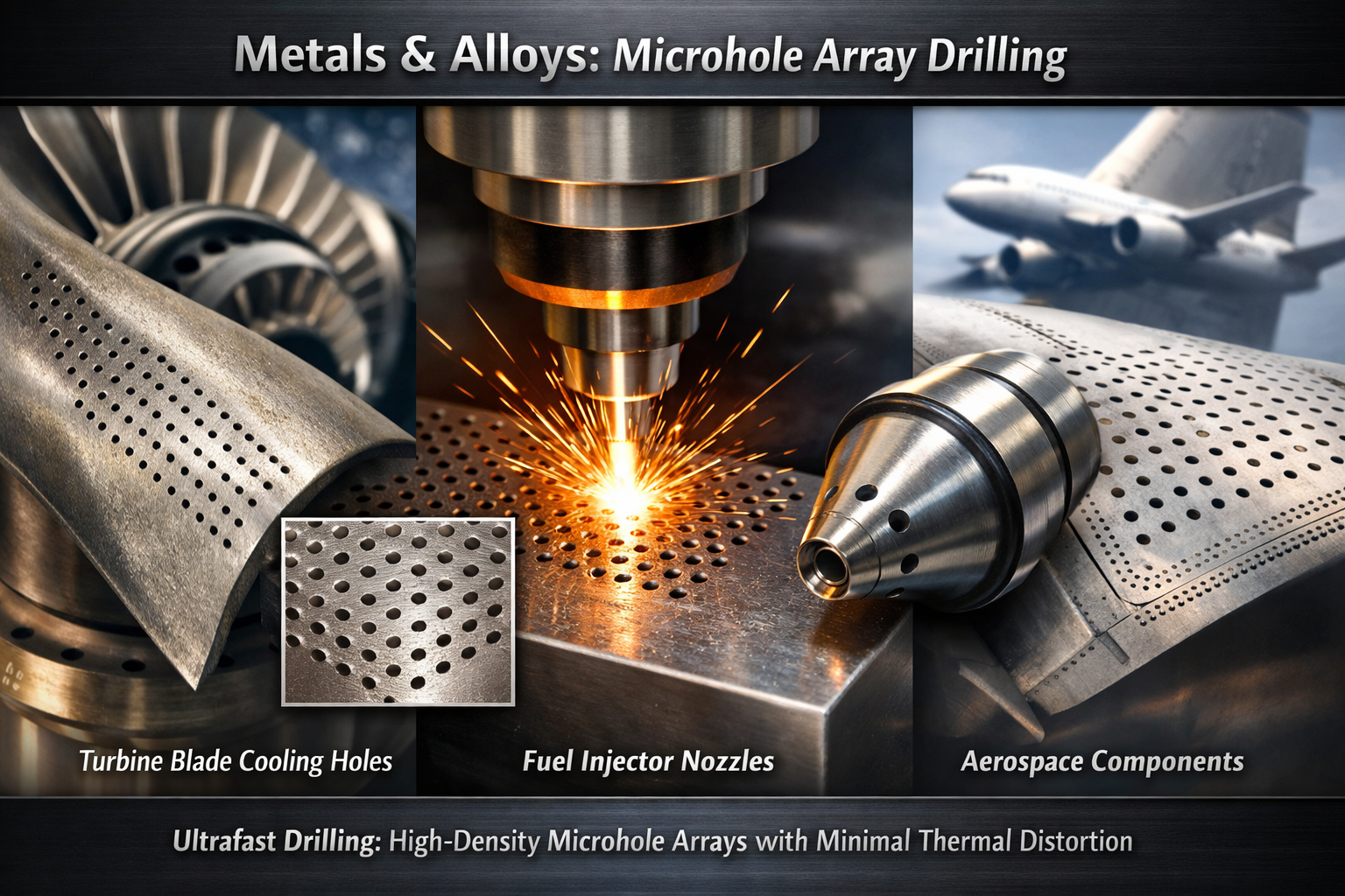 Ultrafast microhole drilling in metals
