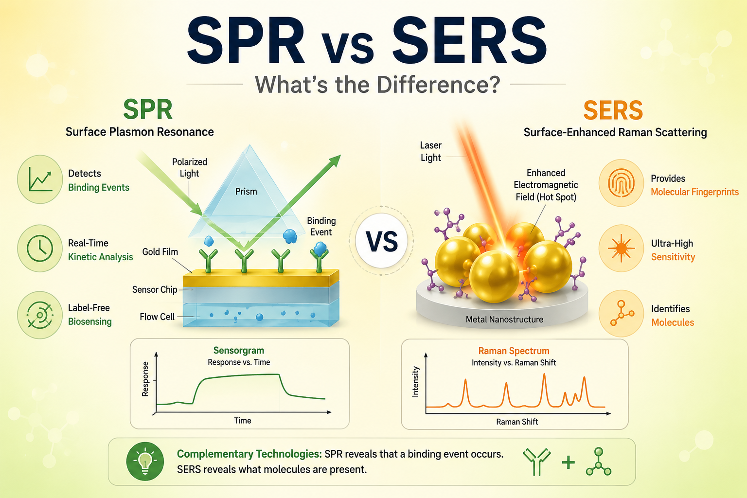 SPR vs SERS - what's the difference