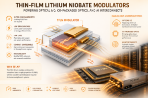 Thin-Film Lithium Niobate Modulators: Why They Matter for Optical I/O, COP, and AI Interconnects