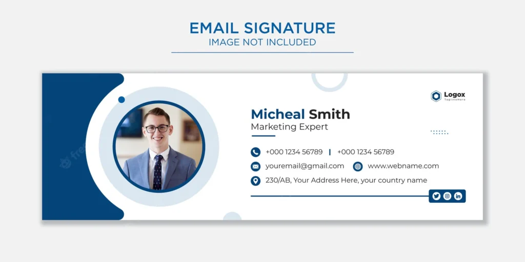 An example of a good email signature