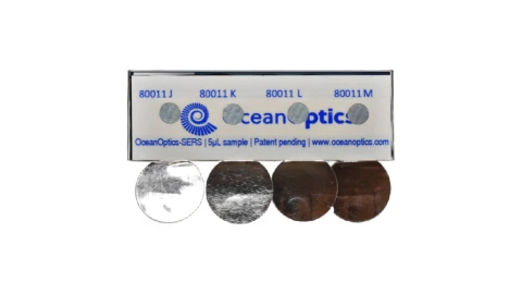 Ocean Optics SERS Raman Substrates – High-Sensitivity Signal-Enhancing Heat Sink Chips for 671–1064 nm