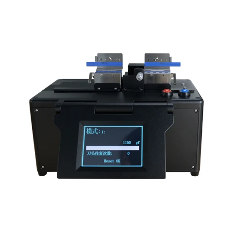 Large-diameter fiber cleaver for precise and clean optical fiber termination