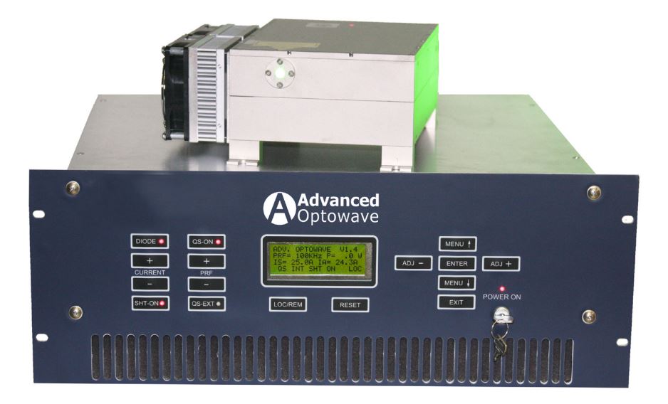 AONano 527-12W-10K ND:YLF GR Laser