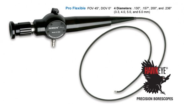 Hawkeye® Pro Flexible Borescopes (3.3 – 6.0 mm dia.)