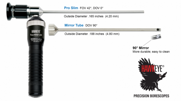 Hawkeye® Pro Slim Borescopes .165″ (4.20 mm)