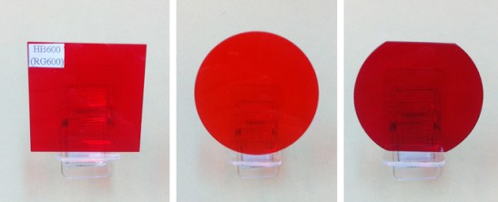 Optical Color Glass Filter Red color filter RG600nm