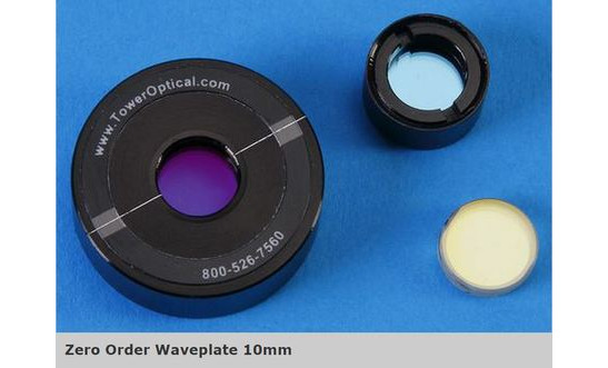 Zero Order Waveplate 10mm-Z-L/4-248nm