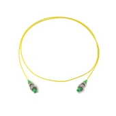 1260–1625nm Single Mode Patch Cord, FC/APC, 0.9mm Yellow Jacket