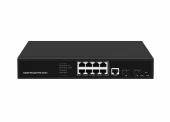 8 port PoE Gigabit Based Vlan ERPS Ring managed Ethernet Switch