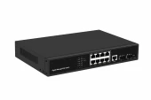 8 port PoE Gigabit Based Vlan ERPS Ring managed Ethernet Switch photo 2