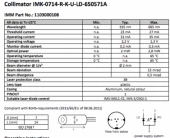 Collimator IMK-0714-R-K-U-LD-650571A