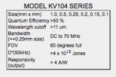 KV104 MCT Photodiode Series