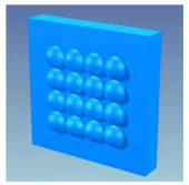 Circular Microlens Array with Square Grid