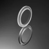 Custom Optical Monocrystalline Infrared CaF2 Calcium Fluoride Round Step Window photo 1