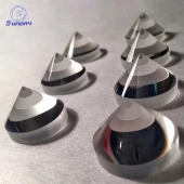 Custom Large Size Corning 7980 Axicon Lens