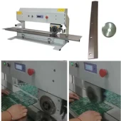 Manual V-Cut PCB Depaneling Machine with Circular and Linear Blades for Stress-Free Separation photo 4