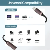 5Gbps USB 3.0 Active Fiber Optical Extension Cable - Type A Male to Female, 100m, 4K Ready photo 2