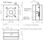 WaveCamD CMOS Shack Hartmann Wavefront Sensor with USB 3.0 photo 2