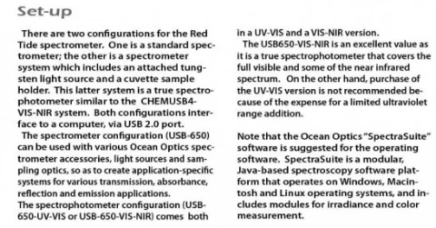  USB-650UV Red Tide Spectrometer, Preconfigured photo 3