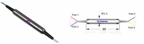 1310nm and 1550nm 4 Port Polarization Insensitive Optical Circulator photo 1