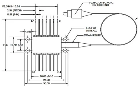 1550 nm Wide Band Superluminescent LED photo 2