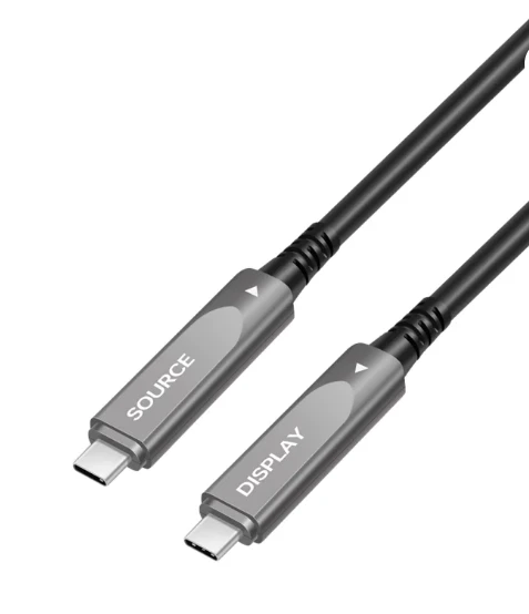 15m USB3.2 Gen2 type-C Fiber Active Optical Cable 8K Video 10G Data PD60W photo 1