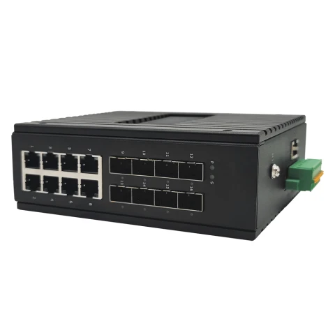 16 port Layer 3 Managed 10G SFP+ Industrial Din Network Switch photo 3