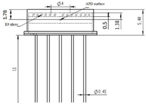 200um 1550nm InGaAs APD Preamplifier for Rangefinder photo 2