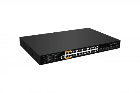 24 Port 2.5G Ethernet PoE 10G SFP+ Commercial Rack Managed Switch for WIFI 5 WIFI 6 photo 2