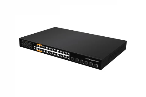 24 Port 2.5G Ethernet PoE 10G SFP+ Commercial Rack Managed Switch for WIFI 5 WIFI 6 photo 3