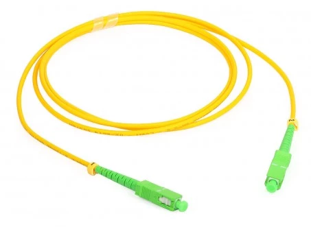3M (9ft) Indoor FTTH Fiber Optic Patch Cable-SC/APC to SC/APC Simplex-G657A photo 1