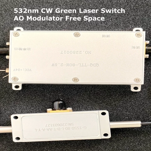 532nm CW Green Laser Switch AO Modulator Free Space photo 1