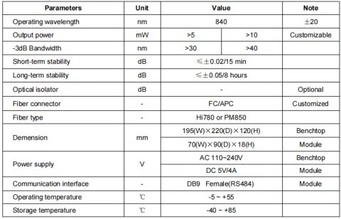 840nm SLD Broadband Light Source photo 3
