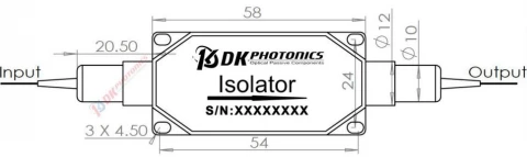 850nm TGG Based Optical Isolator photo 2