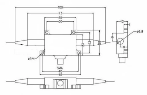 Acousto-Optic Modulator / Frequency Shifter 1550nm 200MHz photo 2